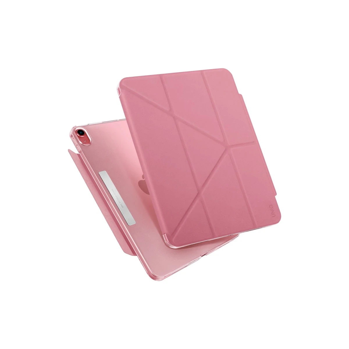Uniq Apple iPad 2022 10.9 (10.nesil) Camden Katlanabilir Tablet Kapak - Koyu Pembe